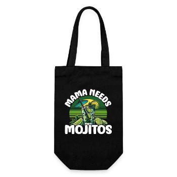 Mama needs Mojitos - Gift Bag for Bottles - black - Front