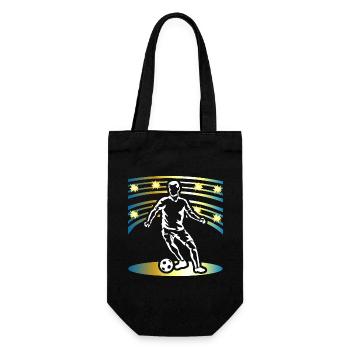 Soccer Player Soccer Player Gift - Gift Bag for Bottles - black - Front