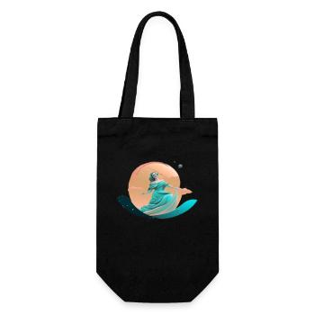 Göttin Venus - Geschenkbeutel für Flaschen - Schwarz - Vorne