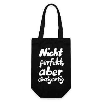 Not perfect... - Gift Bag for Bottles - black - Front