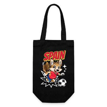 Football Espagne Chien Animal Football Fan Team - Sac à bouteille - noir - Devant