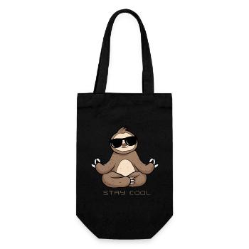 STAY COOL 5 - Geschenkbeutel für Flaschen - Schwarz - Vorne
