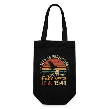 Né en Fevrier 1941 Anniversaire 1941 Février - Sac à bouteille - noir - Devant