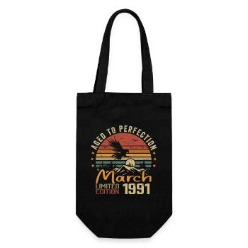 Les Légendes Sont Nées en Mars 1991 Vintage Retro - Sac à bouteille - noir - Devant