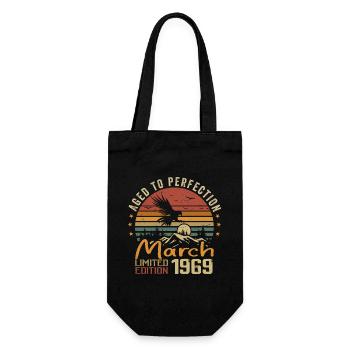 Les Légendes Sont Nées en Mars 1969 Vintage Retro - Sac à bouteille - noir - Devant