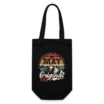 Mai 1984 Cadeau D'anniversaire Mai 1984 Original - Sac à bouteille - noir - Devant