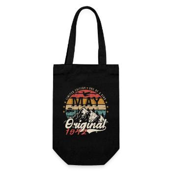 Mai 1942 Original Mai 1942 Geburtstagsgeschenk - Geschenkbeutel für Flaschen - Schwarz - Vorne