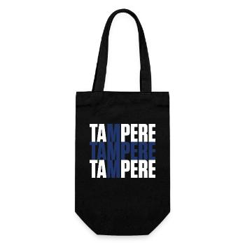 Tampere Finland Flag - Gift Bag for Bottles - black - Front
