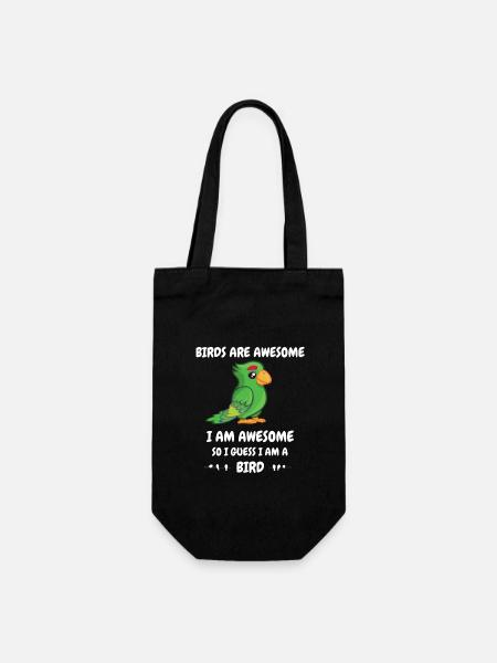 Les oiseaux sont géniaux - Sac à bouteille - noir