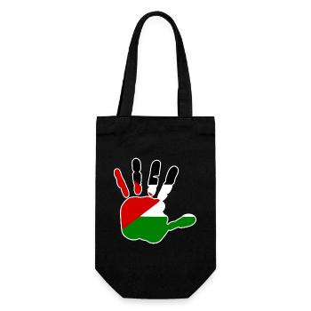 Free palestine - Geschenkbeutel für Flaschen - Schwarz - Vorne