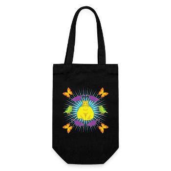 Kattguden! - Gift Bag for Bottles - black - Front