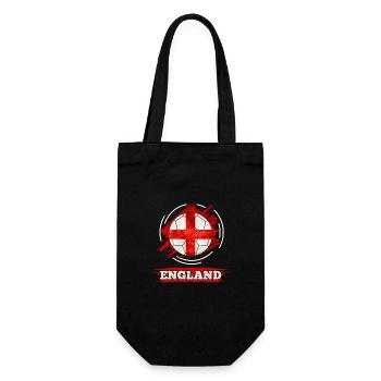 Drapeau du pays de football de l'Angleterre - Sac à bouteille - noir - Devant