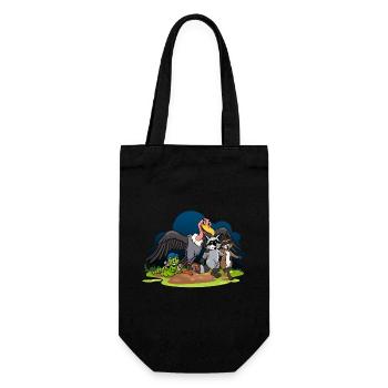 Proud cats dad - Gift Bag for Bottles - black - Front