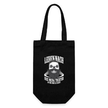 Leben nach dem Tod II (Vater Tochter) - Geschenkbeutel für Flaschen - Schwarz - Vorne