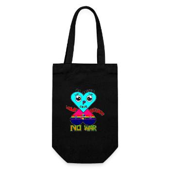 YoshiHeart Human - Un cœur fait le tour du monde - Sac à bouteille - noir - Devant