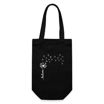 Croyez à la conception du pissenlit - Sac à bouteille - noir - Devant