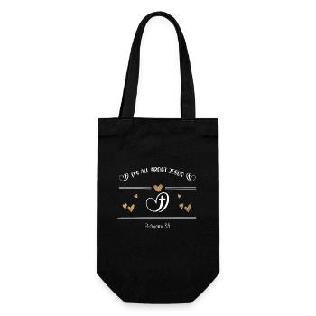 Christian Design, tout tourne autour de Jésus - Sac à bouteille - noir - Devant