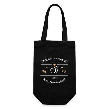 Christian Design the riches of heaven - Gift Bag for Bottles - black - Front