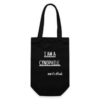 Je suis cynophile - Sac à bouteille - noir - Devant