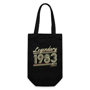 Legendär seit 1983 - Geschenkbeutel für Flaschen - Schwarz - Vorne