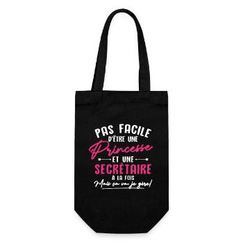 Princesse et Secrétaire - Sac à bouteille - noir - Devant