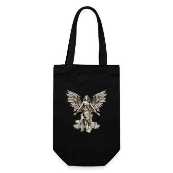 Flügel aus Geldschein / Money - Engelsdesign - Gift Bag for Bottles - black - Front
