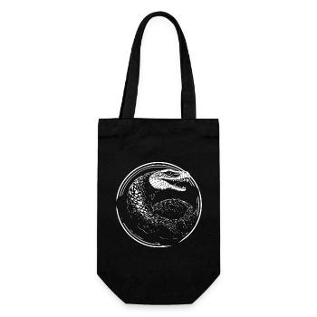 Snake - Gift Bag for Bottles - black - Front
