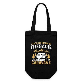 J'ai juste besoin de ma caravane - Sac à bouteille - noir - Devant