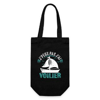 J'Peux Pas J ai Voilier 23 - Sac à bouteille - noir - Devant