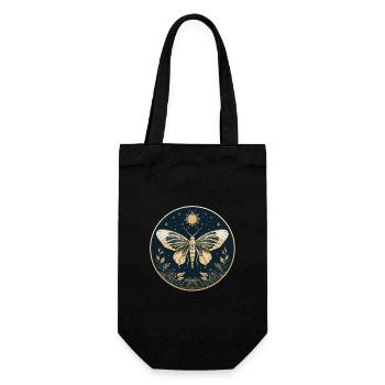 Moth - Gift Bag for Bottles - black - Front