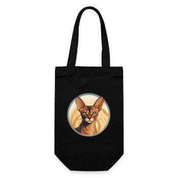 Chat abyssin - Sac à bouteille - noir - Devant