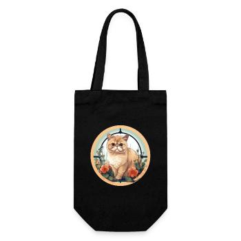 Chat exotique à poil court - Sac à bouteille - noir - Devant