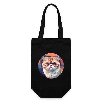 Chat exotique à poil court - Sac à bouteille - noir - Devant