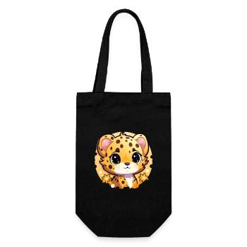 Cheetah - Gift Bag for Bottles - black - Front