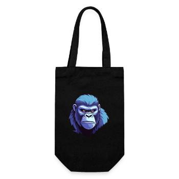 Gorilla monkey - Gift Bag for Bottles - black - Front