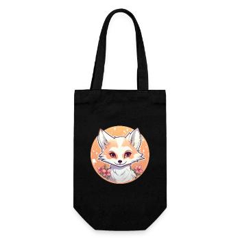 Fox Anime - Gift Bag for Bottles - black - Front