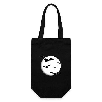 FLEDERMÄUSE - MOND - HALLOWEEN - FLEDERMAUS - Geschenkbeutel für Flaschen - Schwarz - Vorne
