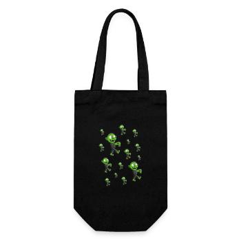 ZOMBIES - ZOMBIE - HALLOWEEN - Geschenkbeutel für Flaschen - Schwarz - Vorne