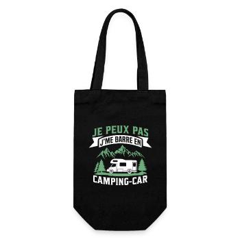 je peux pas j'me barre en camping car - Sac à bouteille - noir - Devant