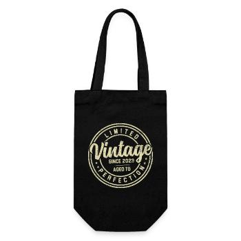 Vintage Des Années 2023 Cadeau D’anniversaire 2023 - Sac à bouteille - noir - Devant
