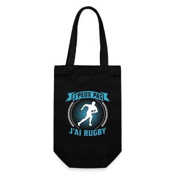 je peux pas j'ai rugby - Sac à bouteille - noir - Devant