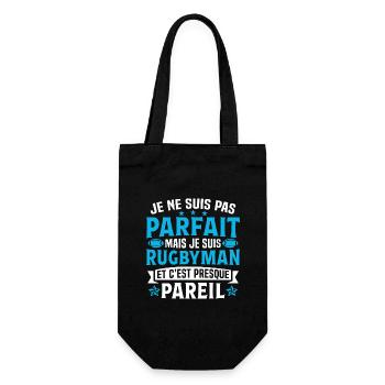 Je suis rugbyman et c'est presque pareil - Sac à bouteille - noir - Devant