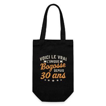 Voici le vrai l'unique bogosse depuis 30 ans - Sac à bouteille - noir - Devant