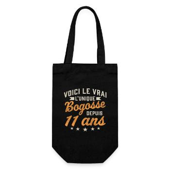 Voici le vrai l'unique bogosse depuis 11 ans - Sac à bouteille - noir - Devant