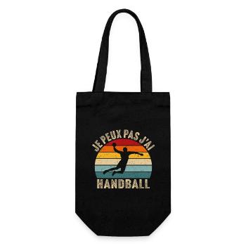 je peux pas j'ai handball cadeau handballeur - Sac à bouteille - noir - Devant