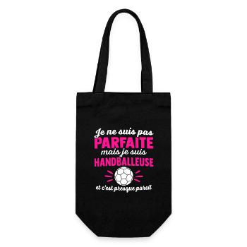 Je suis une handballeuse - Sac à bouteille - noir - Devant