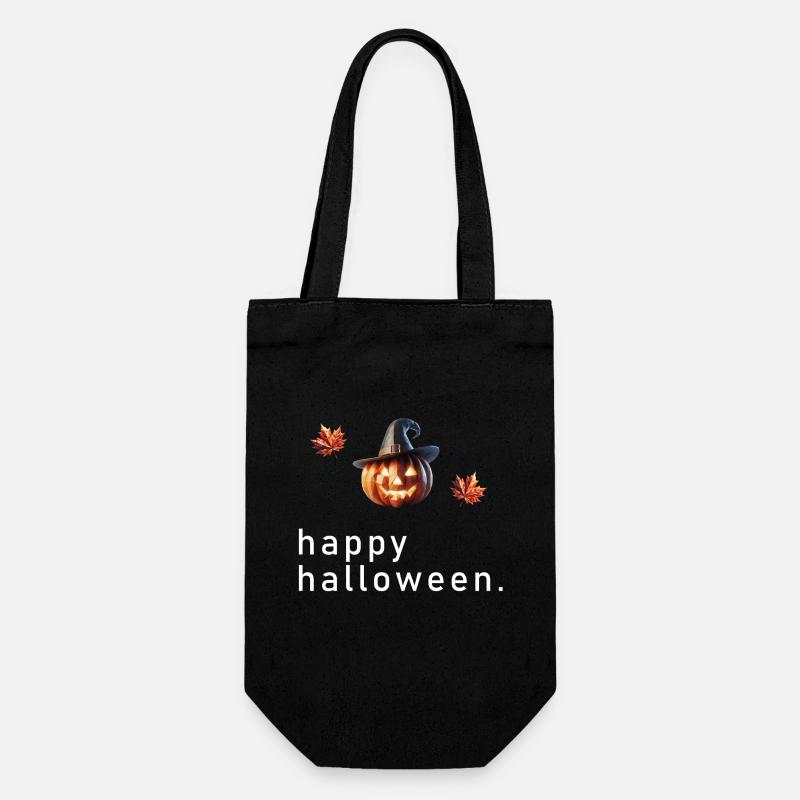 Joyeux Halloween Polygone - Sac à bouteille - noir