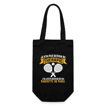 j'ai juste besoin de ma raquette de padel - Sac à bouteille - noir - Devant