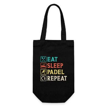 Eat Sleep Padel Repeat - Sac à bouteille - noir - Devant