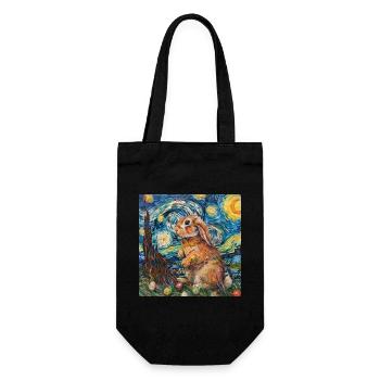 lapin de Pâques, Pâques, lapin, joyeuses Pâques, oeufs de Pâques - Sac à bouteille - noir - Devant